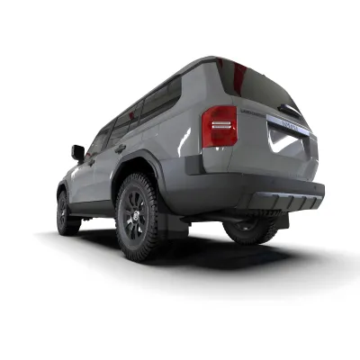 Toyota Land Cruiser - 2024 to 2026 - SUV [All] (Black) (Grey Logo)