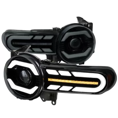 Toyota FJ Cruiser - 2007 to 2014 - SUV [All] (LED Projector, LED Sequential Accent Lights) (Smoked Lens) (Integrated LED High Beams)