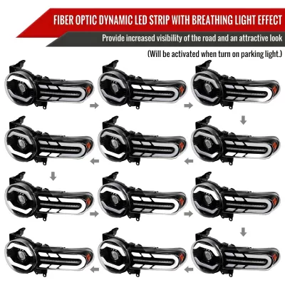 Toyota FJ Cruiser - 2007 to 2014 - SUV [All] (LED Projector, LED Sequential Accent Lights) (Integrated LED High Beams)