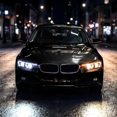 BMW 3 Series - 2012 to 2015 - 4 Door Sedan [328i 2.0L Turbo, 328i xDrive 2.0L Turbo] (LED Projector, LED Switchback Accent Lights) (Gloss Black) (LED High Beams) (Without Factory HID)