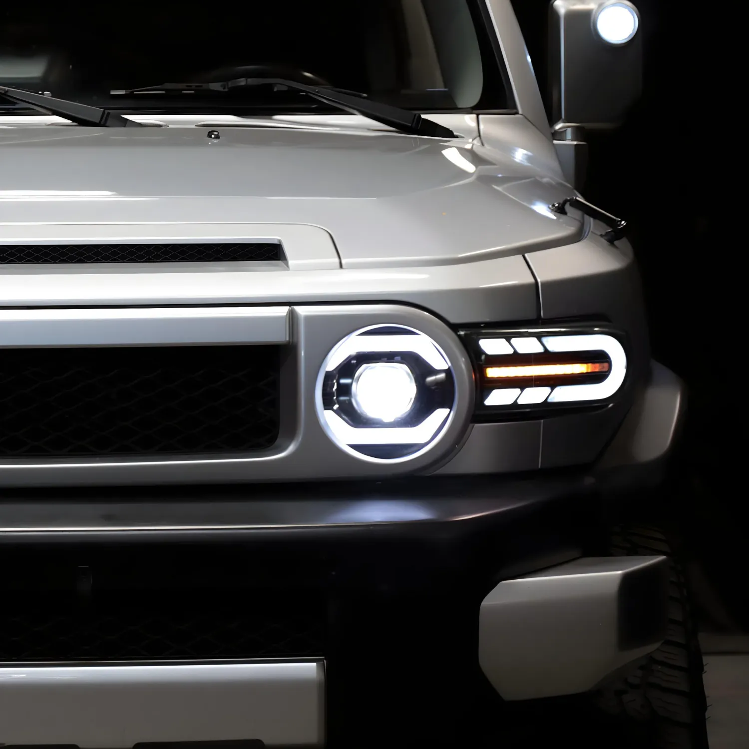 PRO Design Black LED Headlights for 2011 Toyota FJ Cruiser