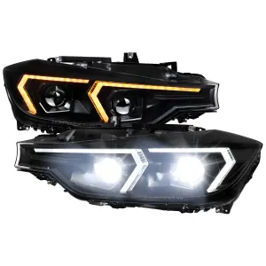 2015 BMW 3 Series PRO Design Black LED Headlights