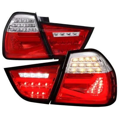 BMW 3 Series - 2009 to 2011 - 4 Door Sedan [All] (Red LED Tube) (Sequential LED Lights)