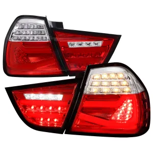BMW 3 Series - 2009 to 2011 - 4 Door Sedan [All] (Red LED Tube) (Sequential LED Lights)