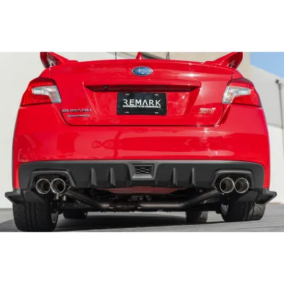 Subaru WRX - 2015 to 2021 - Sedan [All] (Axle-Back) (For SPT Exhaust) (Stainless Steel Tips) : Double Wall Stainless Steel Tip variant shown for demonstration purposes.