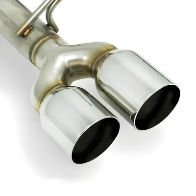 Subaru WRX - 2015 to 2021 - Sedan [All] (Axle-Back) (For SPT Exhaust) (Stainless Steel Tips) : Single Wall Stainless Steel Tip iso image.