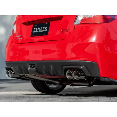 Subaru WRX - 2015 to 2021 - Sedan [All] (Axle-Back) (For SPT Exhaust) (Burnt Double Wall Stainless Steel Tips) : Double Wall Stainless Steel variant shown for demonstration purposes.