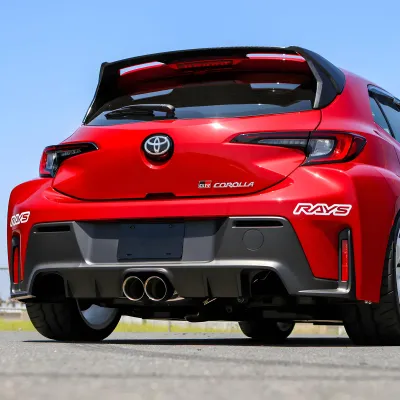 Toyota GR Corolla - 2023 to 2025 - Hatchback [All] (Elite Spec) (Cat-Back) (Twin Center Polished Stainless Steel Double Wall Tips) (Non-Resonated)