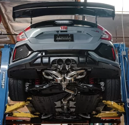 Honda Civic - 2017 to 2021 - 4 Door Hatchback [FK8 Type R, FK8 Type R Limited] (Final Edition) (Includes Front Pipe) (Sports Touring) (Link Loop) (Resonated) (Polished Stainless Steel Tips)