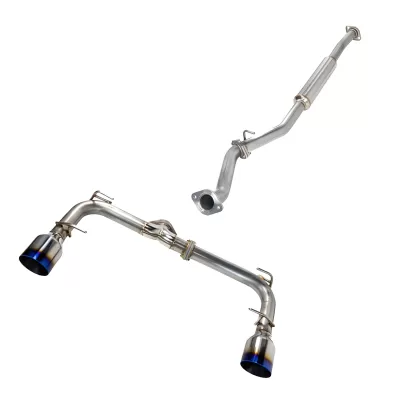 Subaru BRZ - 2022 to 2025 - Coupe [All] (Cat-Back) (Burnt Stainless Steel Single Wall Tips) (Resonated)