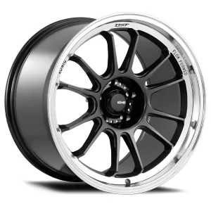 Universal (15x7.5, 4x100, 35mm, Metallic Carbon With Machined Lip) (Less Concave)
