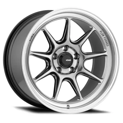 Universal (19x8.5, 5x112, 43mm, Hyper Chrome With Mirror Machined Lip) (Less Concave)