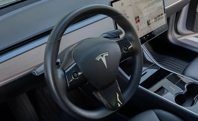 Tesla Model 3 - 2017 to 2023 - Sedan [All] (Steering Wheel Insert Covers)