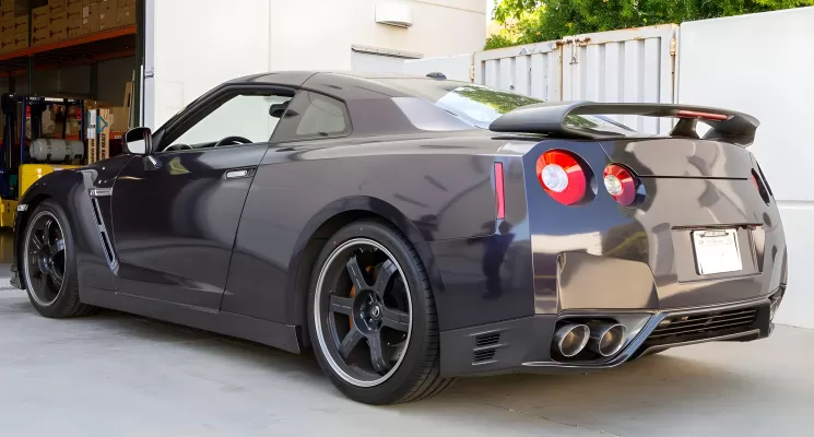 Nissan GTR - 2009 to 2013 - Coupe [All] (Dual Mufflers) (Quad Blue Tips)