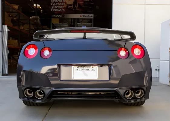 Nissan GTR - 2009 to 2013 - Coupe [All] (Dual Mufflers) (Quad Blue Tips)