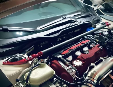 2018 Honda Civic SiriMoto Phase 2 Ultra Carbon Fiber Front Strut Bar