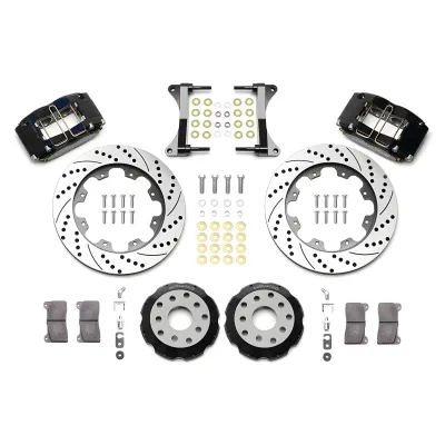 Subaru WRX - 2015 to 2021 - Sedan [All] (Front) (Drilled and Slotted Rotors) (Dynapro 4 Piston Calipers) (Black)