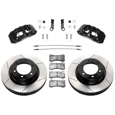 Toyota 4Runner - 2015 to 2021 - SUV [All] (Front) (Slotted Rotors) (6 Piston AERO6 Calipers) (Black)