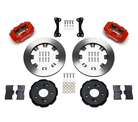 Acura RSX - 2002 to 2006 - Hatchback [All] (Front) (Blank Rotors) (Dynalite 4 Piston Calipers) (Red)