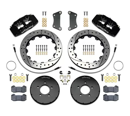Mazda MAZDA3 - 2010 to 2013 - All [All] (Front) (Drilled and Slotted Rotors) (Dynapro 6 Piston Calipers) (Black)