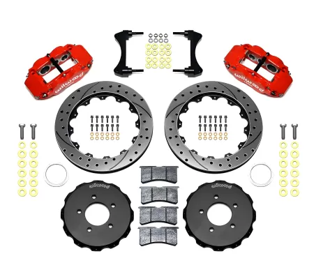 Honda CRZ - 2011 to 2016 - Hatchback [All] (Front) (Drilled and Slotted Rotors) (6R 6 Piston Calipers) (Red)