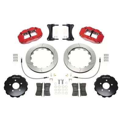 Audi S4 - 2004 to 2005 - All [All] (Front) (Slotted Rotors) (Superlite 6 Piston Calipers) (Red)