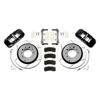 Toyota Sequoia - 2008 to 2022 - SUV [All] (Rear) (Slotted Rotors) (4 Piston AERO4 Race Calipers) (Black)