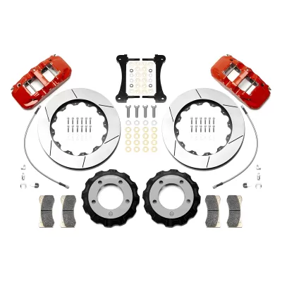 Toyota Land Cruiser - 2016 to 2018 - SUV [All] (Front) (Slotted Rotors) (6 Piston AERO6 Race Calipers) (Red)