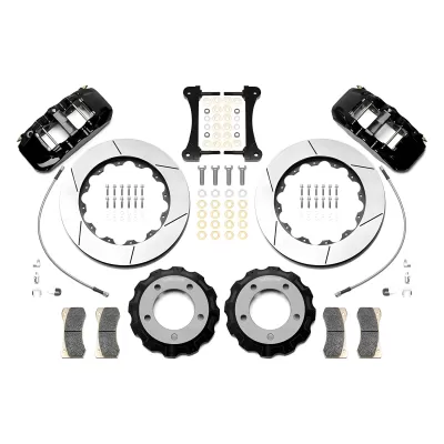 Toyota Land Cruiser - 2016 to 2018 - SUV [All] (Front) (Slotted Rotors) (6 Piston AERO6 Race Calipers) (Black)