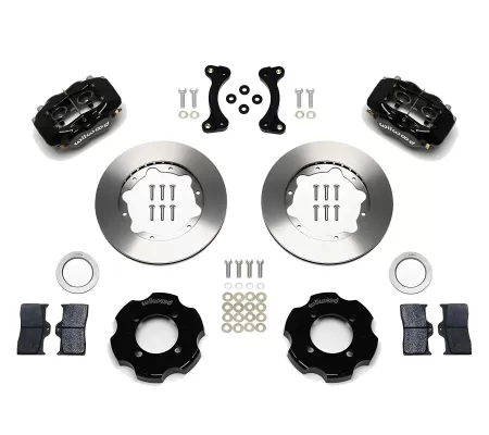 Mazda Miata MX5 - 1990 to 2005 - Convertible [All] (Front) (Blank Rotors) (Dynalite 4 Piston Calipers) (Black)