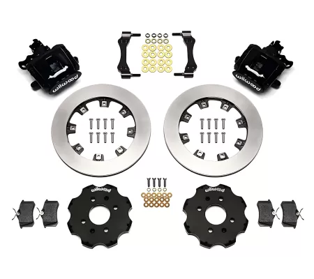 Honda CRX - 1988 to 1991 - Coupe [Si] (Rear) (Blank Rotors) (1 Piston Calipers) (Black)