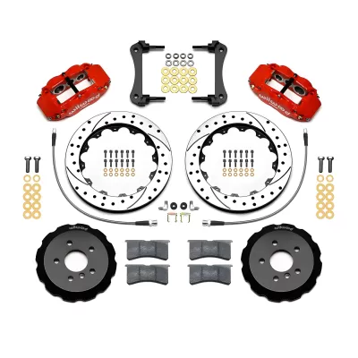 Mini Cooper - 2014 to 2016 - All [All] (Front) (Drilled and Slotted Rotors) (6 Piston Superlite 6R Calipers) (Red)