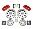 Honda Civic - 1988 to 2000 - All [All] (Front) (Drilled and Slotted Rotors) (Dynapro 6 Piston Calipers) (Red) (With Factory 240mm Rotors)