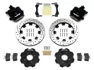 Acura Integra - 1990 to 1993 - All [All] (Rear) (Drilled and Slotted Rotors) (1 Piston Calipers) (Black)