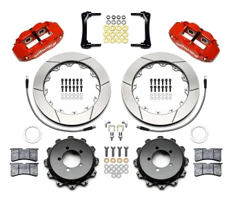 Subaru BRZ - 2022 to 2025 - Coupe [All] (Rear) (Slotted Rotors) (4R 4 Piston Calipers) (Red)