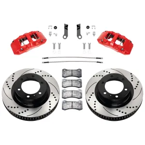 Toyota 4Runner - 2015 to 2021 - SUV [All] (Front) (Drilled and Slotted Rotors) (6 Piston AERO6 Calipers) (Red)