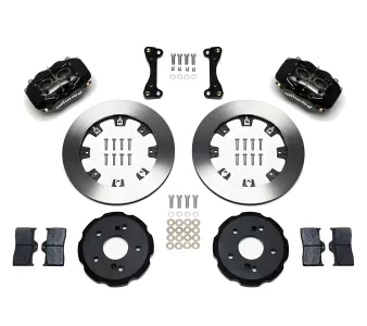 Acura RSX - 2002 to 2006 - Hatchback [All] (Front) (Blank Rotors) (Dynalite 4 Piston Calipers) (Black)