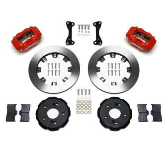 Honda Civic - 2004 to 2005 - 2 Door Hatchback [All] (Front) (Blank Rotors) (Dynalite 4 Piston Calipers) (Red)