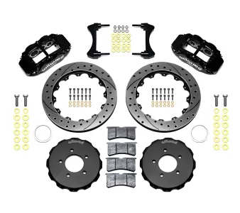 Honda Civic - 2012 to 2015 - All [All] (Front) (Drilled and Slotted Rotors) (6R 6 Piston Calipers) (Black)