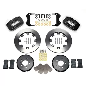 Volkswagen Golf - 1999 to 2005 - All [All] (Front) (Blank Rotors) (Dynapro 4 Piston Calipers) (Black) (For MK4 Models)