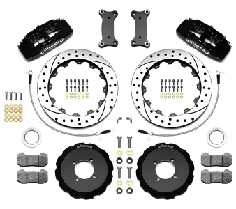 Mazda Miata MX5 - 2016 to 2025 - All [All] (Front) (Drilled and Slotted Rotors) (Dynapro 6 Piston Calipers) (Black)