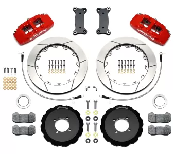 Mazda Miata MX5 - 2016 to 2025 - All [All] (Front) (Slotted Rotors) (Dynapro 6 Piston Calipers) (Red)