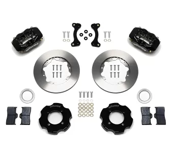 Mazda Miata MX5 - 1990 to 2005 - Convertible [All] (Front) (Blank Rotors) (Dynalite 4 Piston Calipers) (Black)