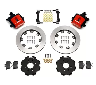 Acura Integra - 1990 to 1993 - All [All] (Rear) (Blank Rotors) (1 Piston Calipers) (Red)