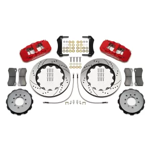 BMW 3 Series M3 - 2001 to 2006 - All [All] (Front) (Drilled and Slotted Rotors) (6 Piston AERO6 Calipers) (Red)