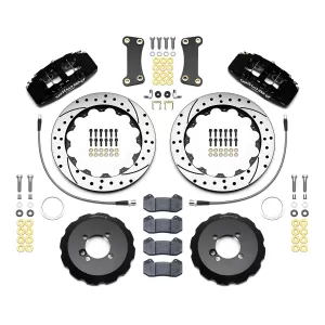 Mini Cooper - 2002 to 2006 - All [All] (Front) (Drilled and Slotted Rotors) (6 Piston Dynapro 6 Calipers) (Black)