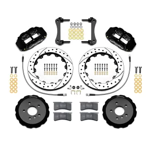 Mini Cooper - 2014 to 2016 - All [All] (Front) (Drilled and Slotted Rotors) (6 Piston Superlite 6R Calipers) (Black)