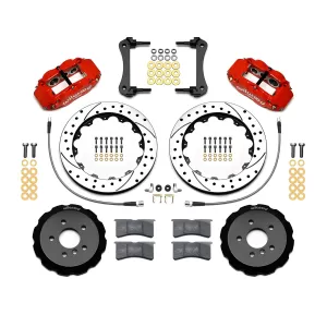 Mini Cooper - 2014 to 2016 - All [All] (Front) (Drilled and Slotted Rotors) (6 Piston Superlite 6R Calipers) (Red)