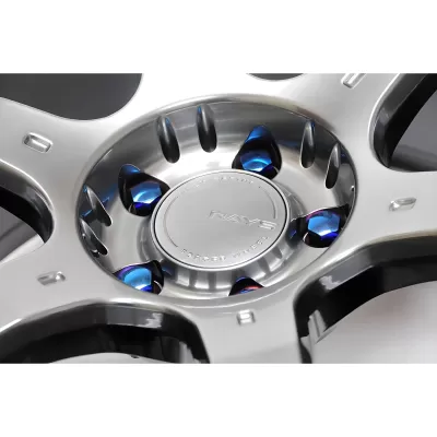 Universal (12 x 1.5, 40mm Length) (20 Lug Bolt Set) (Blue Neon)
