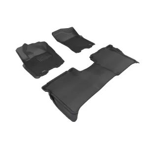 Nissan Titan - 2009 to 2015 - Crew Cab [All] (Kagu) (Front and Rear) (With Underseat Storage) (Black)